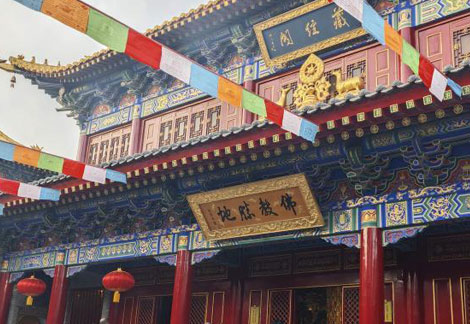 陕西西安：大年初五 民众走进广仁寺祈福